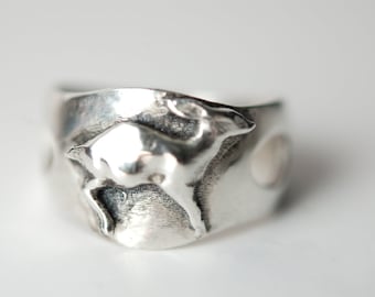 Fawn ring in .925 silver by Bakutis