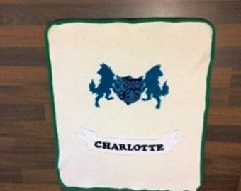 Baby Blanket, Wolves, Personalized