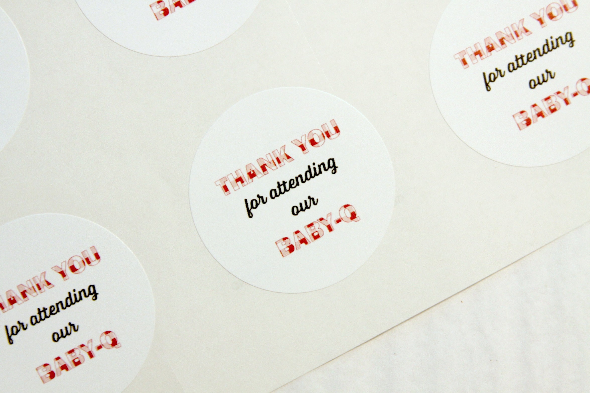 Baby Q Stickers, Baby Que Favors, Thank You, Cutlery Packet, Labels, Baby Q Stickers, Baby Que Favors, Thank You, Cutlery Packet, Labels,