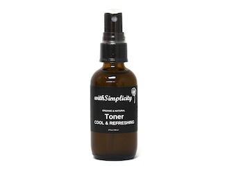 Toner, Peppermint, Cool & Refreshing, Organic Ingredients, All Skin Types, Vegan, Gluten Free