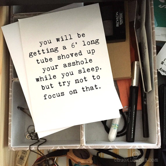 Colonoscopy Card Greeting Cards Get Well Card Funny Card