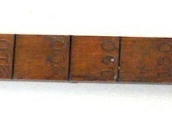M C Ice Co ruler primitive tool antique measuring stick harvesting vintage advertising