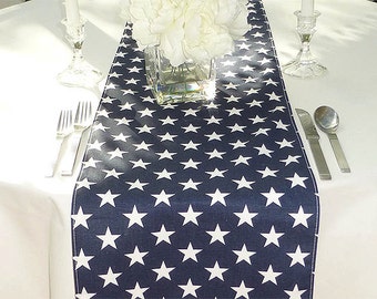 Choose your Table Runner, Navy Blue Stars Table Runner, Custom Made Table Linen, Modern Home Decor, Table Top Linens