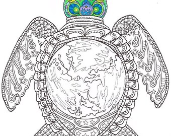 Adult Coloring Page Mushrooms Printable For