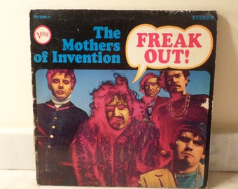 Vintage 1966 Vinyl LP Record Freak Out! The Mothers of Invention Frank Zappa Very Good Condition 14652