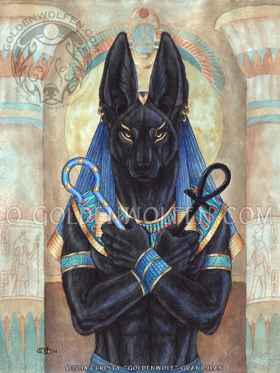 Anubis Egyptian God Print