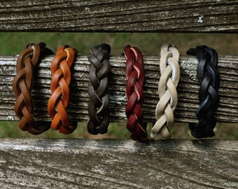 Braided Leather Essential Oil Diffuser Bracelet