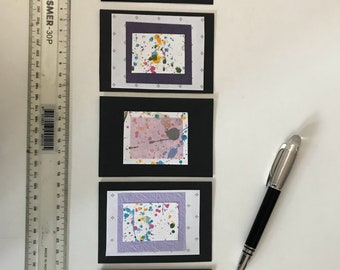 Set of 5 handmade paper cards