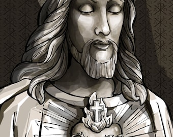 Sacred Heart of Jesus Holy Card