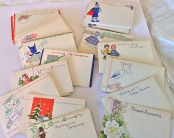 Vintage Florist cards from 1940's-50's