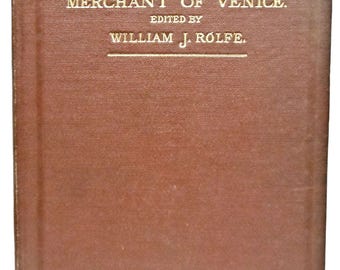 1894 Shakespeare's Comedy of The Merchant of Venice Shakespeare