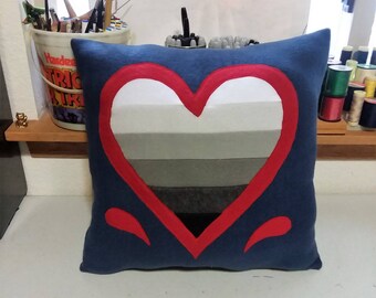 Gradient Heart Pillows