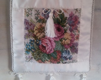 Medieval Inspired Satin and Tapestry Purse