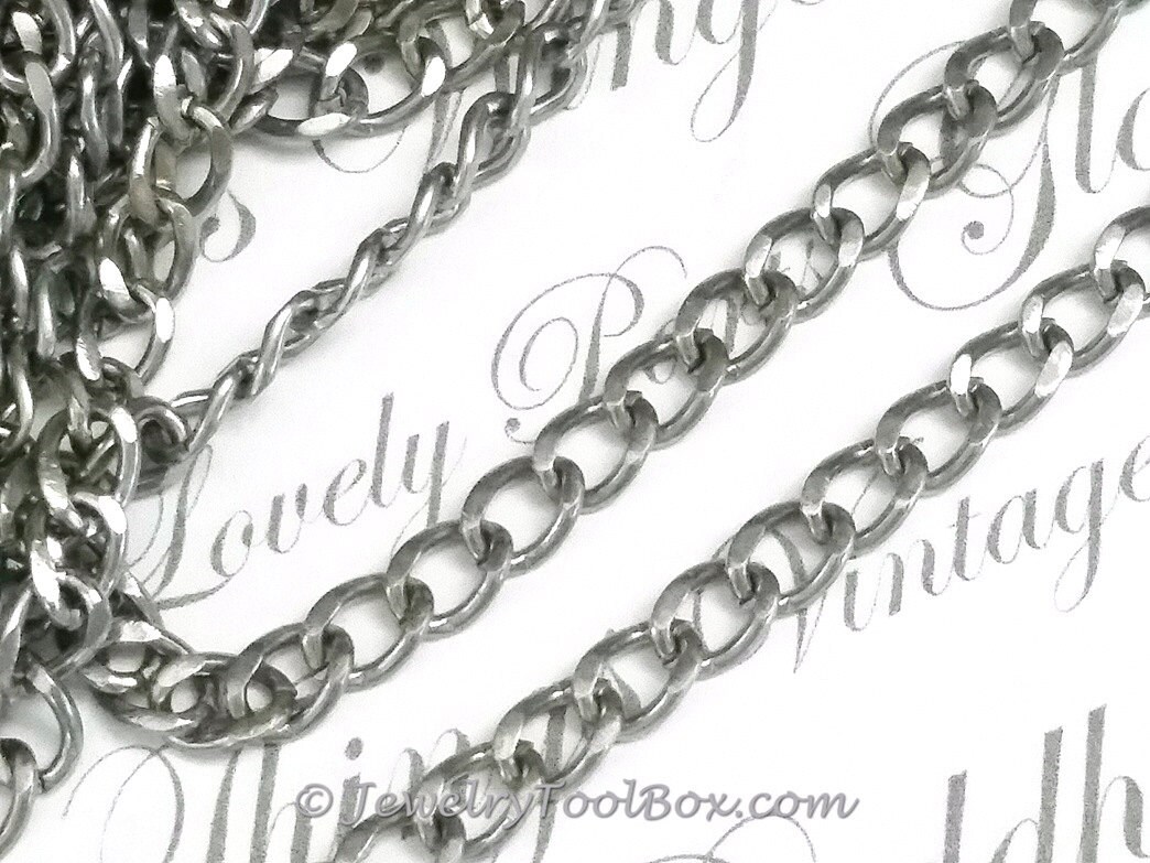 Twist Chain Stainless Steel 316 4.5x1mm Open Links