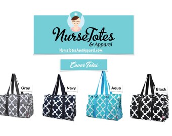 Clover Tote Bags-Nurse Purse-Nurse Tote-Nurse Gift-Graduate Gift-Personalized Monograms