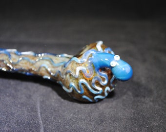 FREE SHIPPING!! Spoon Pipe, Glass smoking pipe, Octopus Pipe, Frit, Inside-Out, Color Changing Pipe