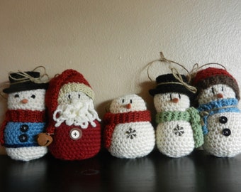 Crocheted Ornament Set of 5