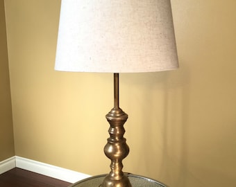 Brass Lamp, Vintage Brass Lamp, Antique Brass Table Lamp, Vintage Traditional Lamp, Antique Lamp, Vintage Lamp, Solid Brass Lamp