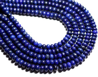 10pc - stone - Lapis Lazuli Rondelle 6x4mm - 4558550085511 beads