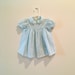 Vintage 1950's Blue Baby Girl Dress / Size 12 months Toddler Frock