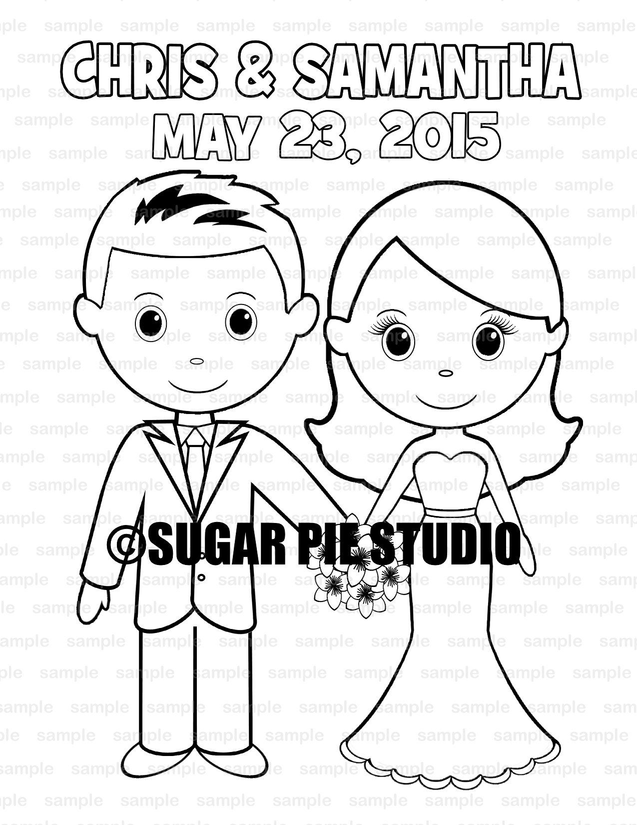 Wedding coloring book activity Favor Kids 8.5 x 11 PDF or JPEG TEMPLATE Wedding coloring book activity Favor Kids 8.5 x 11 PDF or JPEG TEMPLATE