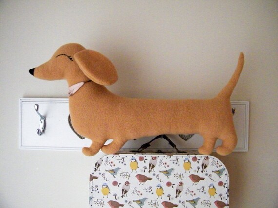 Sausage dog shaped cushion dachshund pillow Free shipping