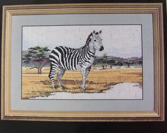 cross stitch Kit counted janlynn: Zebra
