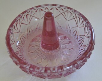 Fenton Pink Ring Holder