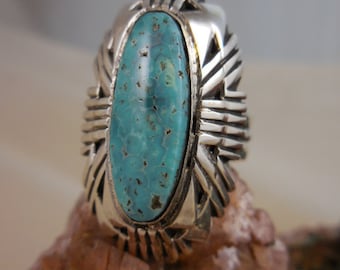 Native American Turquoise Sterling Silver Ring