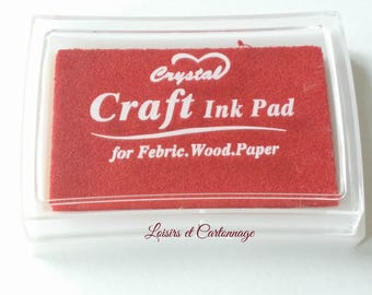 red ink scrapbooking