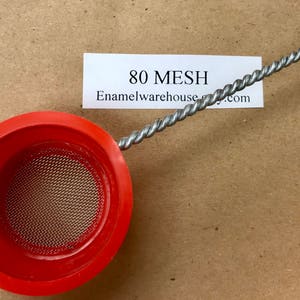 SM-2 Medium Sifter 1-1/4" dia. X 7/8" d *** 80 MESH *** Screen Size
