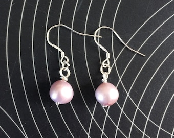 Pink Freshwater Pearl Earrings