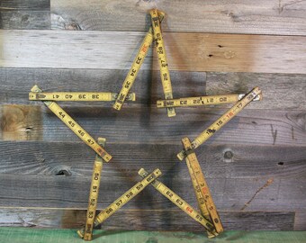 Natural Wooden Extension- Lufkin RULER with Metal Slide Out Rule- Vintage Measurement- Wood- A34