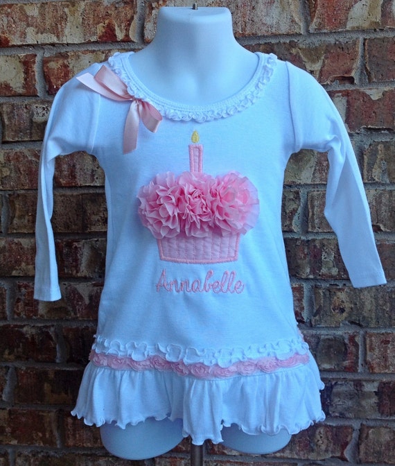 Personalized Birthday Dress Cupcake Dress 1st Birthday