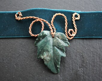 Summer Vine Neo Victorian Velvet Choker