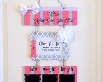 Hospital Door Sign Baby Hospital Door Hanger Baby Hospital Door