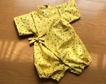 Baby kimono, baby rompers kimono, baby jinbei, ropmers jinbei