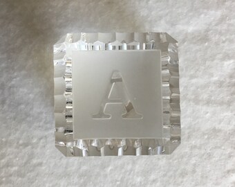Waterford Baby Block Paperweight