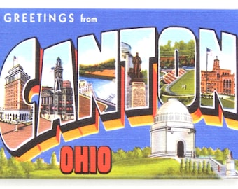 Greetings from Canton Ohio Fridge Magnet