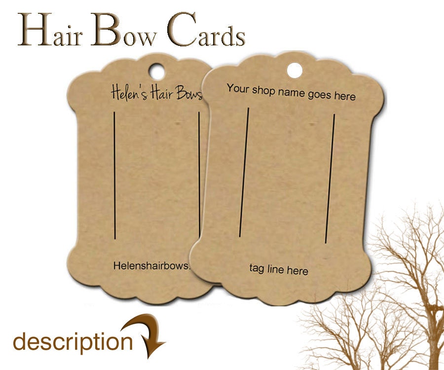 Download Hair Bow Display Cards, Custom Hair Bow Display, Barrette ...