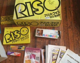 Vintage Riso Print Gocco B5 Set B-5 Printmaking
