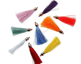 5 tassels fringes 55mm - multicolor SC79506 charms-