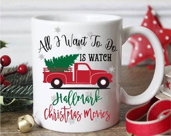 Hallmark movies,santa mug,christmas mug,christmas gift,dirty santa gift,christmas gift mug,santa claus mug,office gift,coworker gift