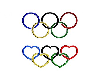 Olympic Rings Embroidery Designs. Olympic Games Patterns