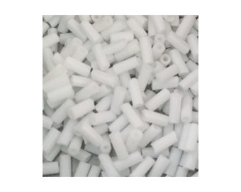 White 3mm Bugle Beads 5gm