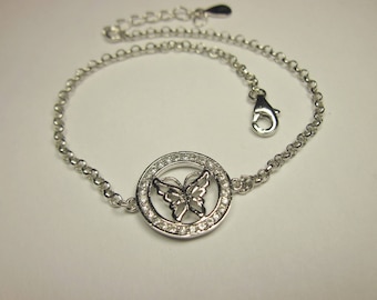 Bracelet with butterfly motif by Silver 925 (73)
