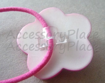 24pcs..3mm Plastic Ponytail Holder Base for DIY in Black and Clear