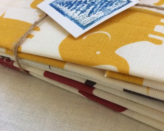 Japanese Fabric Bundle Little Elephants