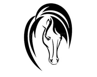 horse stencil etsy