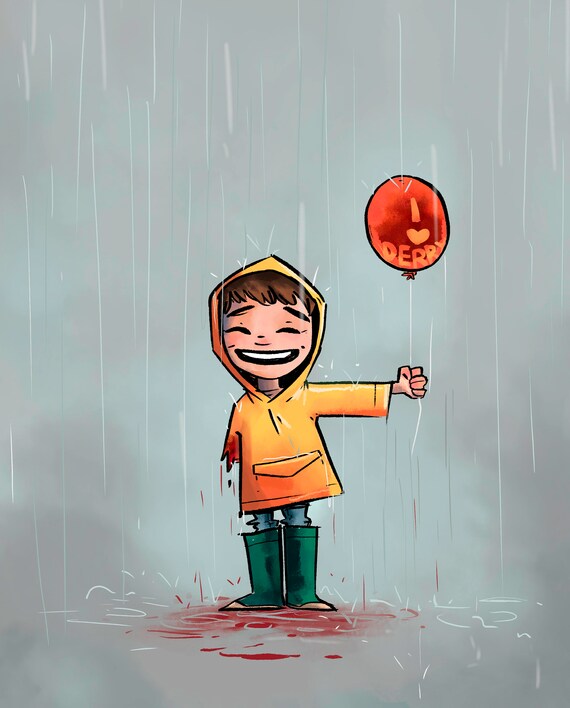 IT movie 2017 Pennywise Georgie Art Print IT movie 2017 Pennywise Georgie Art Print